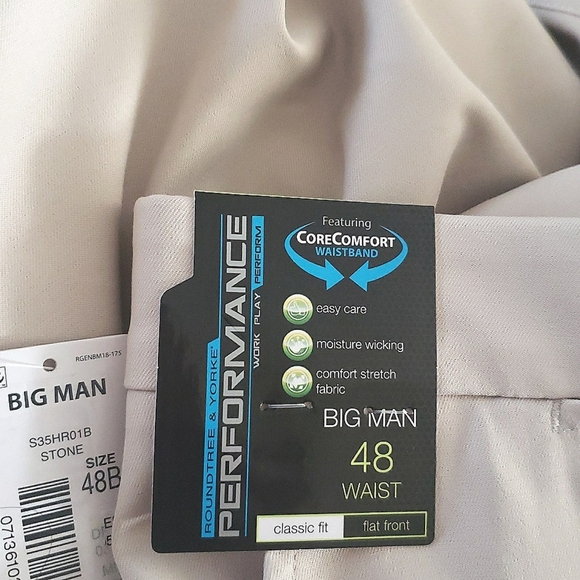 Performance Big Man 48 Tech Work Play Comfort Stretch Classic Flat Front Shorts - Picture 1 of 7
